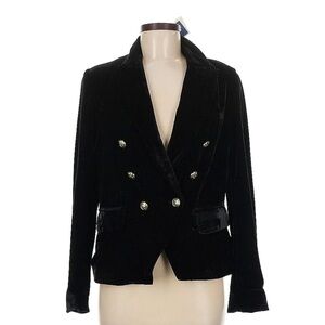 NWT Rachel Zoe Black Velvet Women's Work Wear Business Casual Blazer